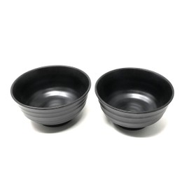 ASIAN HOME 40 Ounce Large Melamine Japanese Ramen Noodle Soup Bowl Hard Plastic Dishware for Udon Soba Pho Asian Noodles - 7.09" x 3.94" (2 Bowls)