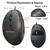 SANWA Wired Left Handed Ergonomic Mouse, Optical Vertical Mice for