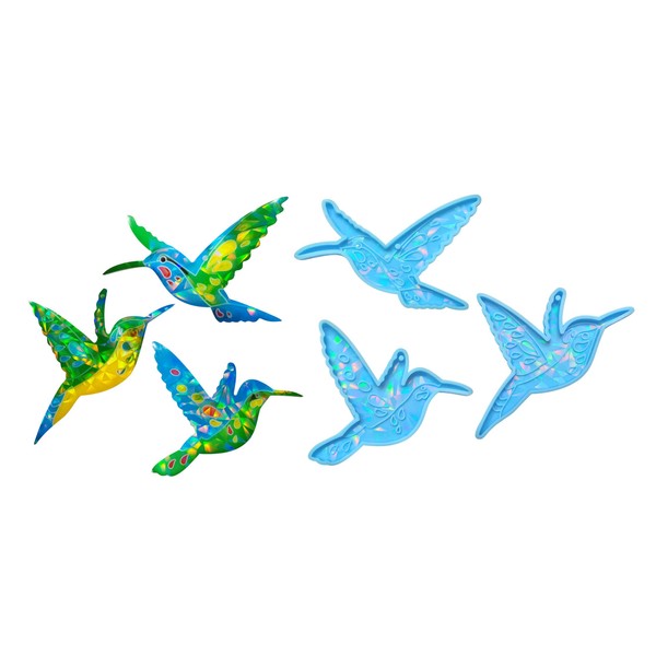Xidmold 3pcs Holographic Bird Resin Molds, Hummingbird Resin Molds, Holographic