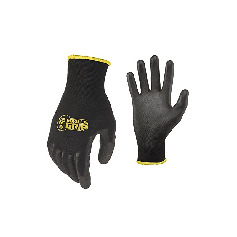 Gorilla Grip Work Gloves, Never Slip Maximum Grip All-Purpose, Gloves