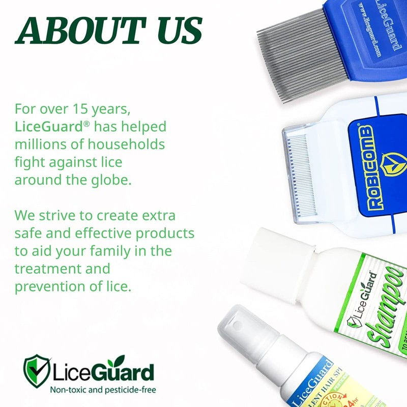 LiceGuard RobiComb Electronic Head Lice Comb, Gentle Lice Treatment for
