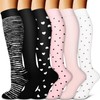 Copper Compression Dots Socks for Women & Men (6 pairs)
