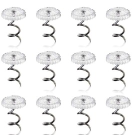 ReNext Fabric Twisty Pins with Clear Heads for Upholstery, Bedskirts, Slip Covers, and Other Materials - Sewing Supplies Essential - 100 Pack