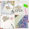 MVVMTOP 6pcs Diamond Painting Greeting Card, DIY Carousel Diamond Art