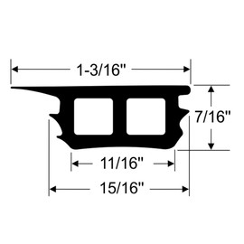Steele Rubber Products - 90-3692-257 - RV - Window Channel Filler - Sold as a 30 Foot Strip