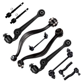 SCITOO 10pcs Front Suspension Kit Lower Control Arm Inner Outer Tie Rod End Sway Bar Links Fit 2006 2007 For Ford Fusion