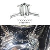 HDBUBALUS Motorcycle Chrome Tappet/Lifter Block Accent Cover Fit for Harley