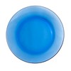 STPGoods Glass Dinner Plates - Set of 4, Blue Cobalt