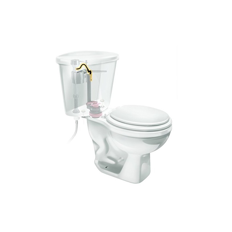 Fluidmaster 218 Toilet Refill Tube and Clip Replacement, For 100,200,200A,