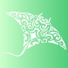 Manta Ray Stencil - 23 x 15 cm (M) -
