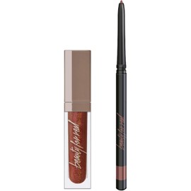 Beauty For Real Plumping Lip Kit con brillo de labios + juego de lápiz labial, 0.15 fl oz + 0.012 oz, Te quiero tanto.
