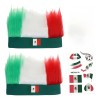 2 Pelucas Peluca Tricolor México Mundial Para Fiestas Tricol
