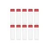 Cilindro De Plástico Cuerpo Traslúcido Pack 10 Piezas