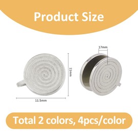 Hobbspring 8 Stück Edelstahl Ohrringe Ohne Ohrloch 2 Farben Druckohrringe Für Keloide 11x11.5mm Keloid Ohrringe Druclip Für Frauen Und Männer (Gold Und Edelstahlfarbe)