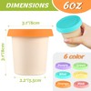 Kamehame 6oz Silicone Ice Cream Containers with Lids, Mini Tubs