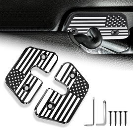 Sun Visor Repair Kit for Jeep Wrangler JK 2018/Wrangler JL 2018-2023/Gladiator 2020-2023 Car Accessories, Upgraded Aluminum Alloy Sun Visor Clips Used for Repairing Vehicle Sagging Sun Visors