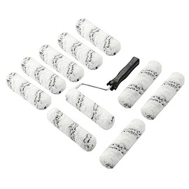 Paint Roller 6 Inch 3/4 in Roller Naps,High-Density Microfiber Mini Roller with Frame,11 Piece Small Paint Roller Tool Kit for Oil and Water Based Paints, House Painting Supplies & DIY Craft Use