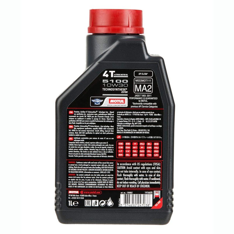 Motul 5100-Ester 10w30 Synthetic Blend 1-Liter