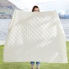 BEDSURE Cuddly Blanket, Fluffy Fleece Blanket, Chequered Pattern Throw Blanket,