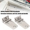 2Pcs Boat Hinges Stainless Steel Ship Door Durable Polishing AntiRust