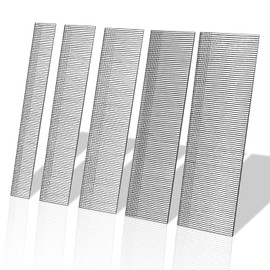 18 Gauge Brad Nails, 1500PCS Galvanized Nail Gun Nails for Pneumatic, Electric Brad Nail Gun, 5 Sizes (2inch,1-1/2 inch,1-1/4 inch,1 inch,3/4 inch) 18 GA Brad Nails