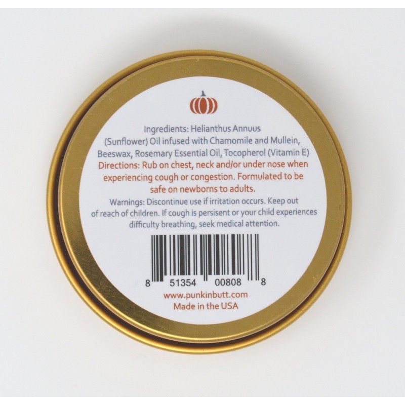 Punkin Butt: Natural Congestion Therapy Kit- Rosemary Respiratory Rub and