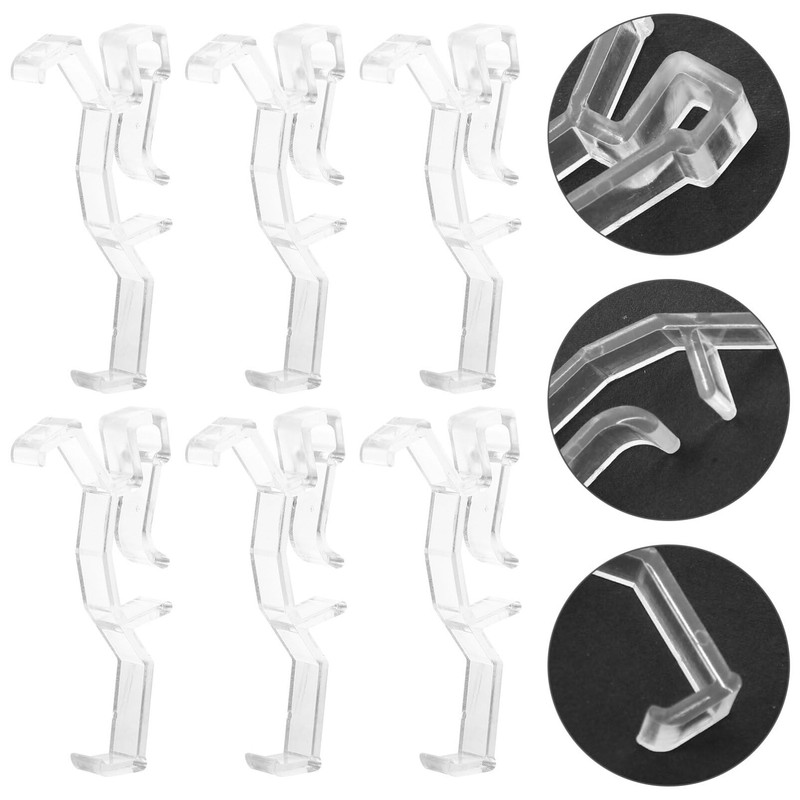Kichvoe 20Pcs Blinds and Valance Clips Wear-Resistant Blind Clips Plastic