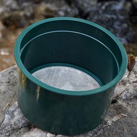 ASR Outdoor Gold Rush Sifting Classifier Sieve Mini 6 Inch Prospect Pan 30 Holes per Sq Inch