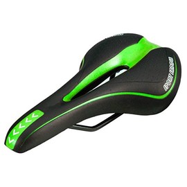 BigTron Bicycle Seat Comfortable MTB Saddle Cycling Seat Cushion Offroad Bike Seat(Black+Green)