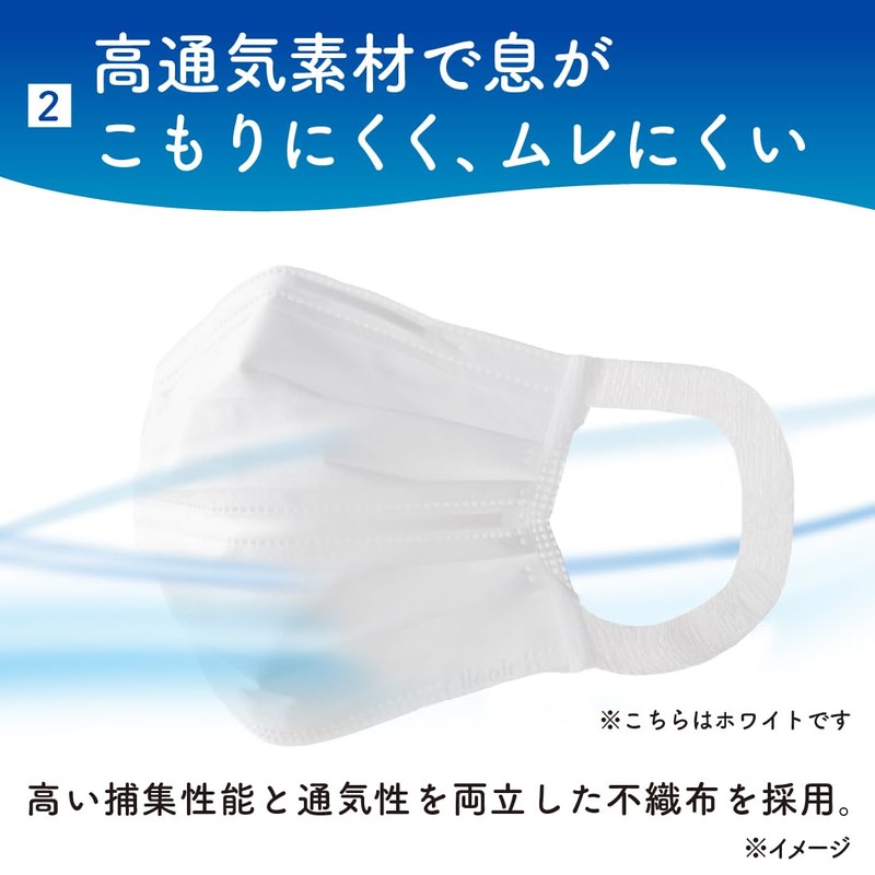 Elleair Masks, Refreshing, Regular Size, 30 Sheets (Made in Japan,