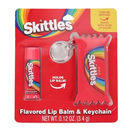 SKITTLES LIP BALM KEYCHAIN