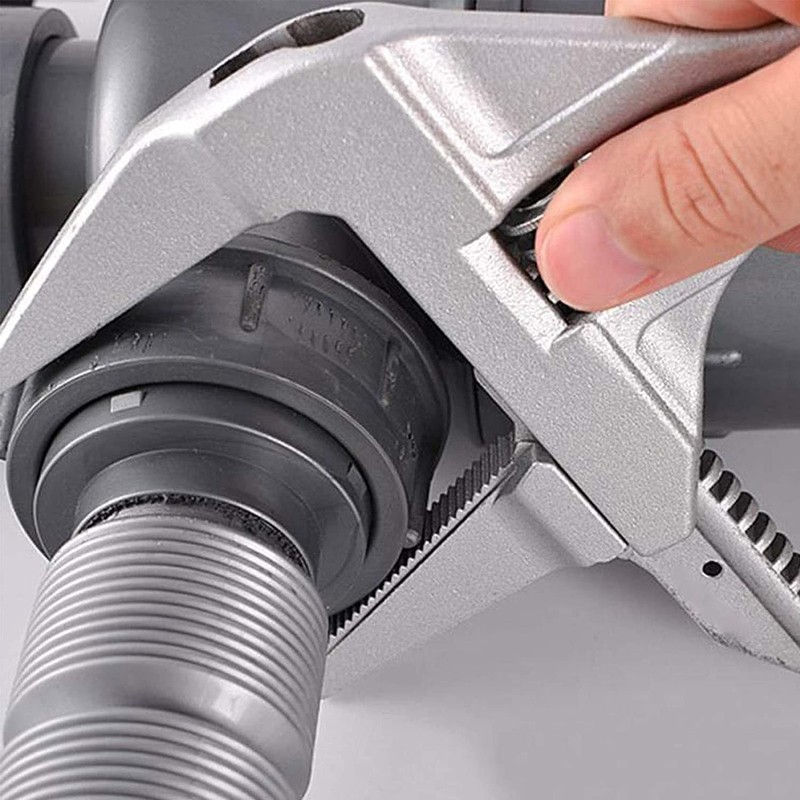 Adjustable Spanner Wrench, Wide Opening Jaws Spanner, Heavy Duty Aluminum