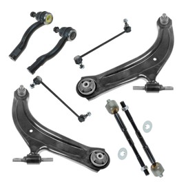 Front Steering & Suspension Kit Control Arm with Ball Joint Sway Bar Stabilizer Link Tie Rod Compatible with 2007-2012 Nissan Sentra