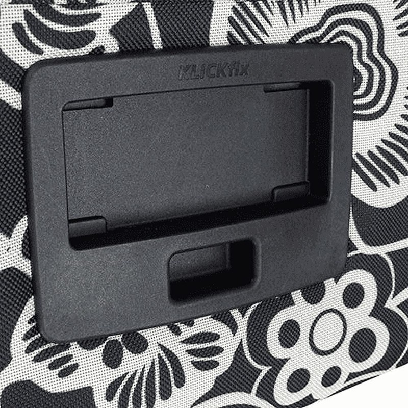 KlickFix Fleur Black Bicycle Bag - One Size