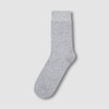 JAJU [JAJU] Men's Mid-Calf Cotton Socks 5-Pack_Melange Grey