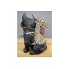 Steampunk Black Cat Ornament Home Decor Sculpture Woodland Statue Gift