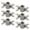 (6 Pieces) M6 Hand Twist Wire Rope Clamp 304 Stainless