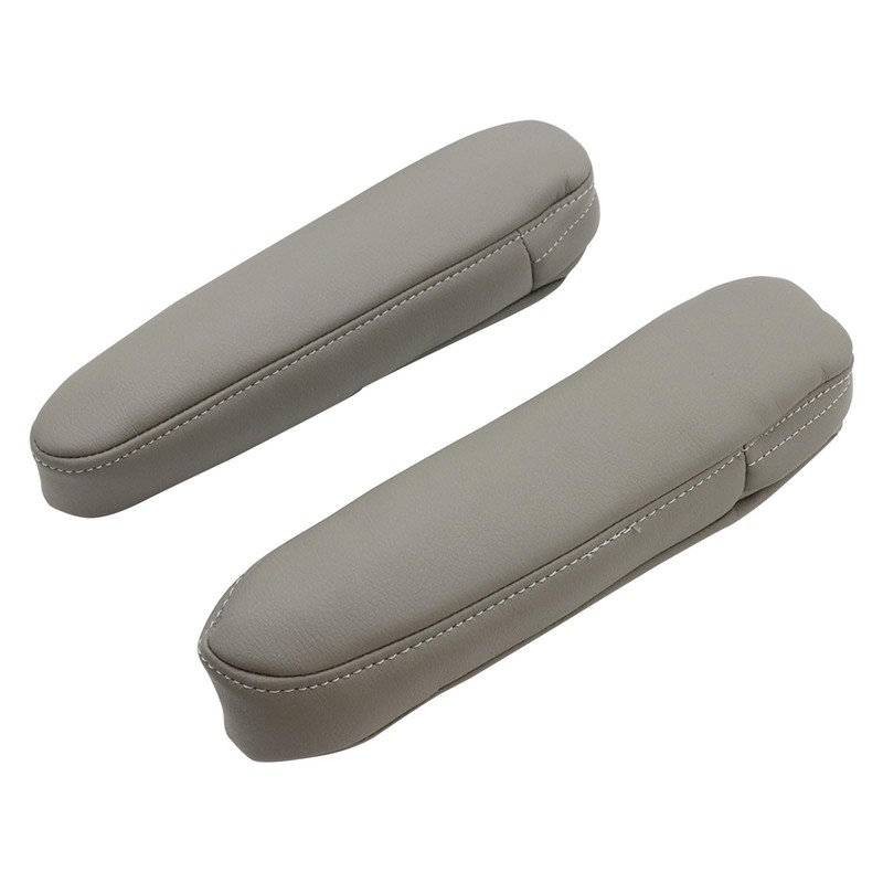 FZJDSD 2pcs Plain Gray Leather Seat Armrest Cloves Compatible with