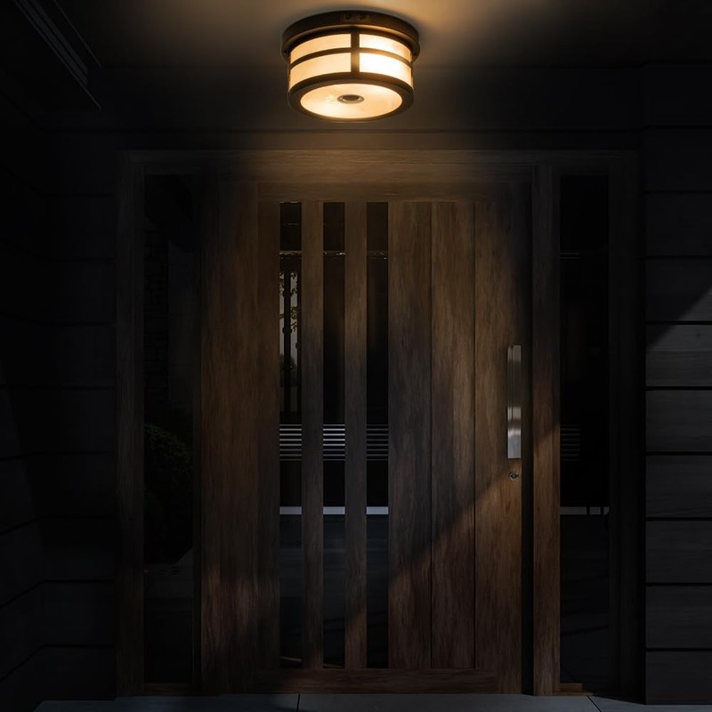 OUPAVOCS Motion Sensor Outdoor Ceiling Light, Flush Mount Front Porch