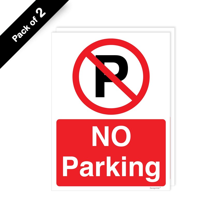 Pack of 2 No Parking (150 x 200 mm) Waterproof