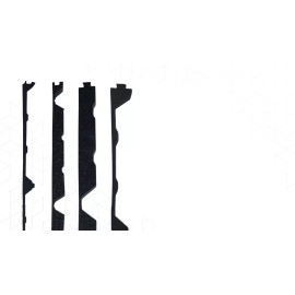 Duco Plus 12in Profile R 3ft Panel Foam Closure Strips Metal Roofing Panels - Inner, 20