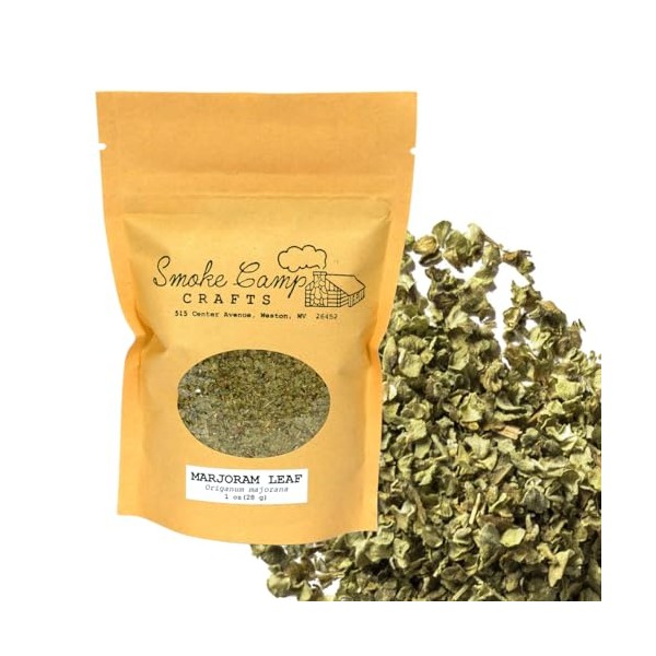 Smoke Camp Crafts Marjoram Leaf, Origanum majorana, 1 oz Dried