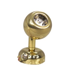 Pactrade Marine RV LED Swivel Brass Reading Light Interior Accessory