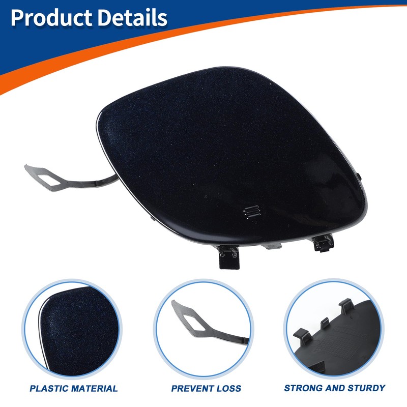 A ABSOPRO CALICHE BLUE FRONT BUMPER TOW HOOK COVER CAP