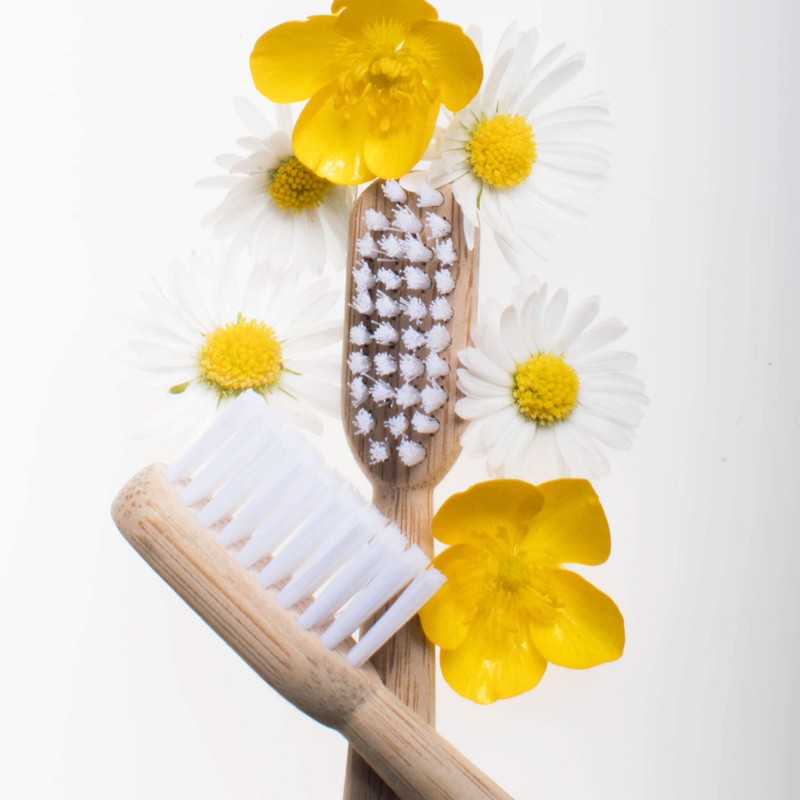 MABLE Bamboo Toothbrush Two Pack, Soft Bristle (Soft Bristle)