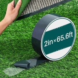Gersoniel 1 Roll 2 in x 65.6 ft Double Sided Turf Tape for Artificial Grass Rug Self Adhesive Artificial Turf Tape for Lawn Garden Carpet Connecting Outdoor Carpet