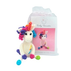 Crochet Kit - Baby Rainbow Unicorn Craft Kit
