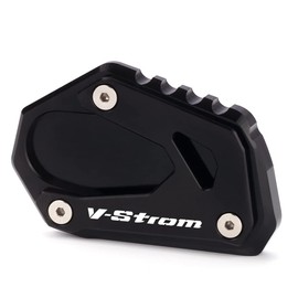 Modeer Für SUZUKI V-Strom 1000 1000XT DL1000 2014-2021 V-Strom 1050 1050XT DL1050 2019-2022 Seitenständer Fuß Seitenständer Vergrößern Verlängerungsplatte Pad vstrom 1000 1050 xt Zubehör (Schwarz)