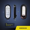 Nilight 6" Oval LED Trailer Tail Lights 10 LED w/Flush