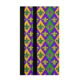 Boccsty Mardi Gras Fleur De Lis Refrigerator Door Handle Covers 2 Pcs Carnival Floral Kitchen Appliance Decor Handles Fridge Protector Gloves Ovens Door Cloth for Stove Dishwasher Microwave